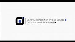 Set Advance Promotion - Prepaid Balance