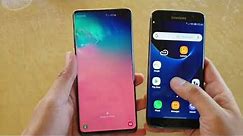 Screen Size Comparison Between Samsung Galaxy S7 Edge Vs Galaxy S10+