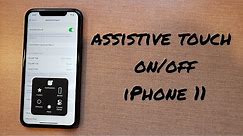 Turn assistive touch on and off iPhone 11/max