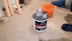 How to fill small holes and cracks in concrete floor