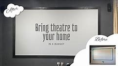 DIY projector screen paint under $40 | Home Theatre DIY ideas | How to mix projector screen paint