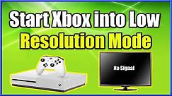 How to Start Xbox One Into Low Resolution Mode & Fix No Signal / Black Screen (Fast Method!)