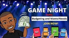 🔴 Kahoot Topic: Budgeting and Wants/Needs | LIVE GAME NIGHT Episode 1