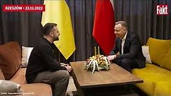 Wołodymyr Zełenski przyleciał do Rzeszowa! Spotkał się z Andrzejem Dudą. Co za FILM! | Fakt.pl