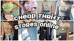 cheap thrift stores online *aesthetic + worldwide*