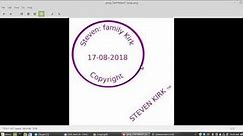 How To Make A Copyright And TM Stamp Using GIMP