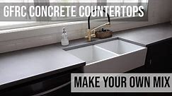 How to Make a GFRC Concrete Countertop With Our DIY Semi-Homemade Mix Using Cement, Sand & Admixes