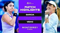 Caroline Garcia vs. Donna Vekic | 2023 Monterrey Final | WTA Match Highlights
