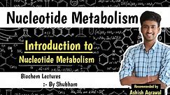 Introduction || Nucleotide Metabolism || Biochemistry Lectures