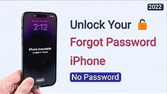 How to Unlock iPhone If Forgot Password (No Password)