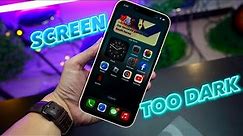 How To Fix iPhone Screen Too Dark Even With Maximum Brightness | Solve iPhone Auto Dimming Issue