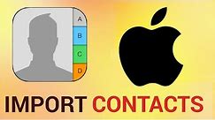 How to import contacts from CSV on iPhone and iPad