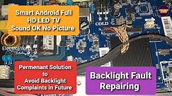 How to Fix LED TV Black Screen No Backlight Problem:TV disassembly|Smart Impex LED TV Repairing|LED
