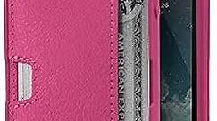 iPhone SE/5s/5 Wallet Case - Q Card Case for iPhone 5 / 5s / SE [Protective Slim Cover] (Silk) - Pink Sapphire