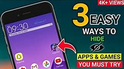 How to Hide Apps on Android Phone | Hide Apps & Games on Android without Launcher 2020 | (No Root)