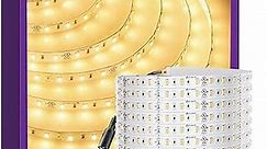 HitLights 24V LED Strip Lights Warm White 3000K, 26.2ft Cuttable Tape Backed 3oz PCB, UL Listed, 6 Year Warranty, 1325 Lumens/M, 95+ CRI, Universal Connectors Included, for Bedroom Kitchen Cabinets