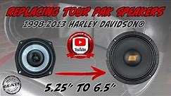 How to replace your 5.25" Tour Pak Speakers with a larger 6.5" on a 1998-2013 Harley Davidson®