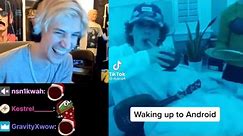 xQc reacts to Android vs iPhone alarms TikTok meme