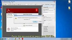 How to Open Password Protected PDF File without Password