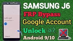 SAMSUNG J6 || FRP Bypass || Android 9/10 || Google Account Unlock || Without Pc || New Method 2024.