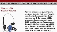 Nortel USB Headset Adapter | Digitcom.ca (Business Phone Sys