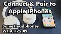 Sony Headphones WH-CH720N: How to Connect & Pair to iPhones (via Bluetooth)