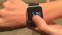 How to change the time on the 1face touchscreen watch tutorial