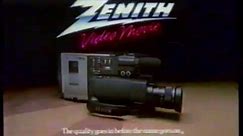 1985 Zenith Video Movie VHS Camcorder TV Commercial