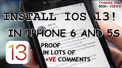 How to Get IOS 13 in IPhone 6 | WITH PROOF!!