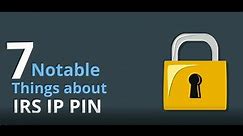 IP PIN from IRS :What,When,How & Where