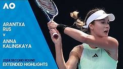 Arantxa Rus v Anna Kalinskaya Extended Highlights | Australian Open 2024 Second Round
