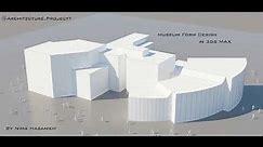 Museum concept design base on architectural geometry