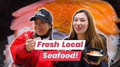 JAPANESE FISH MARKET in Northern Japan: Seafood Bowl, Wagashi, Tea Tasting