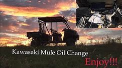 Kawasaki Mule Oil Change(All Steps)
