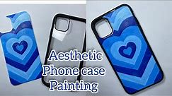 Viral aesthetic phone case painting / paint your own phone cover / phone cover painting idea