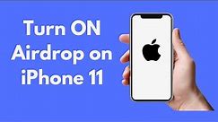 iPhone 11 : How to Turn ON Airdrop on iPhone 11 / 11 Pro / 11 Pro Max