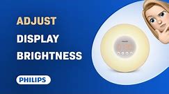 How to Adjust Display Brightness on Philips Wake-up Light HF3500