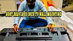 How to install Sony Bravia TV 65 inch,Sony Bravia 65 inch tv stand installation,Sony Bravia,Sony,tv