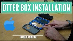 iPhone SE 2 Installing an OTTER BOX DEFENDER CASE
