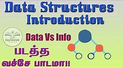 1.1 தமிழில் Data Structures Introduction, Definition & Data Vs Information difference
