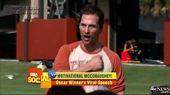 Matthew McConaughey Inspires University of Texas Football Team