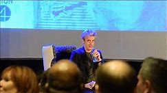 Peter Capaldi Hilariously Chokes On Water "Nearly regenerated there.." | Doctor Who