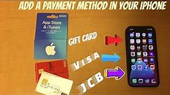How to add payment method in Apple ID/ add any card and iTunes gift card on Apple ID /Apple ID 2021