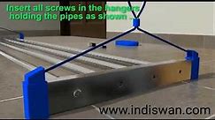 Installation of Indiswan Stainless Steel Ceiling Cloth Drying Pulley Rack Stand