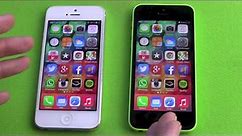 Apple iPhone 5c vs iPhone 5 Comparison