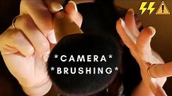 ASMR - EXTREMELY FAST and AGGRESSIVE FACE BRUSHING | up close camera brushing | TINGLY whispering