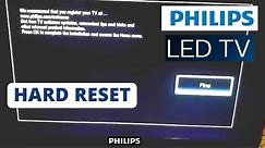 How to Reset PHILIPS Smart TV to Factory Settings || Hard Reset a PHILIPS Smart TV