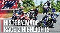 Motorcycle Road Racing History Made: SportbikeTrackGear Junior Cup Race 2 Highlights at Ridge 2022