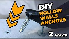 How to install hollow walls anchors with and without tools? 2 WAY'S! DIY