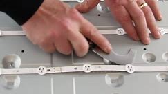 LED Strip Replacement Tutorial - Vizio E420i-A0 TV - How to Replace the LED Strips No Backlights